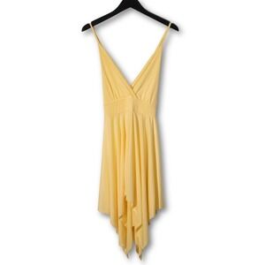 Flirty Dress Handkerchief Hem Womens S‎ M